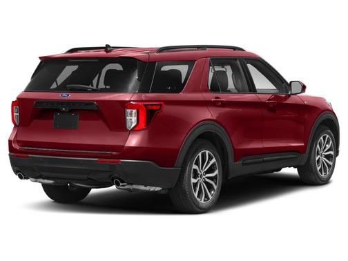 Rapid Red Metallic Tinted Clearcoat 2024 Ford Explorer ST-Line