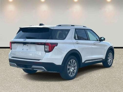 White Metallic 2026 Ford Explorer Platinum