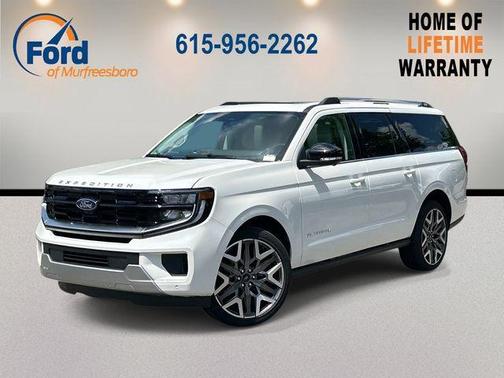 White Metallic 2026 Ford Expedition Max Platinum