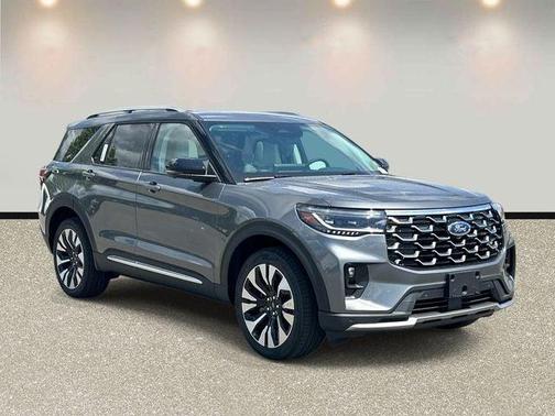 Gray Metallic 2026 Ford Explorer Platinum