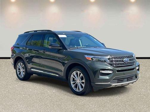 Forged Green Metallic 2023 Ford Explorer XLT