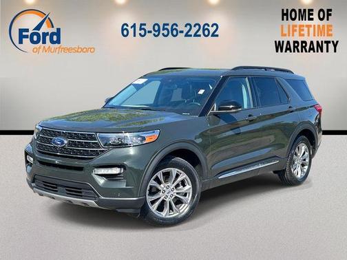 Forged Green Metallic 2023 Ford Explorer XLT