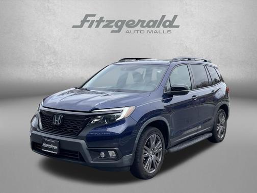Blue 2020 Honda Passport AWD EX-L