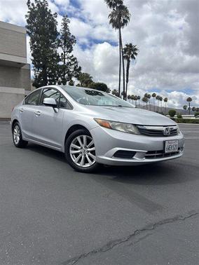 Alabaster Silver Metallic 2012 Honda Civic EX