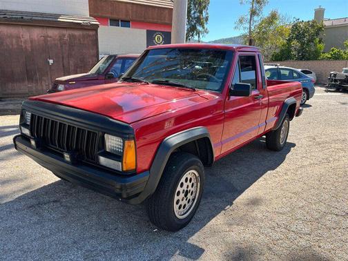 Red 1989 Jeep Comanche Base