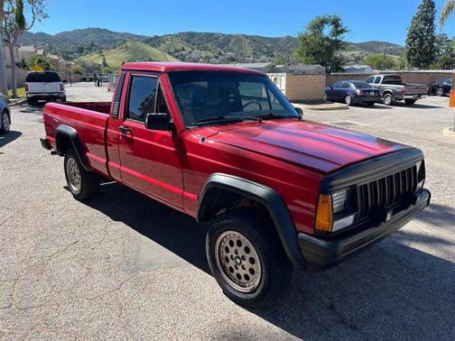 Red 1989 Jeep Comanche Base