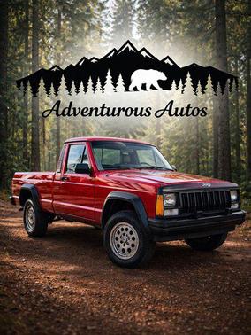 Red 1989 Jeep Comanche Base