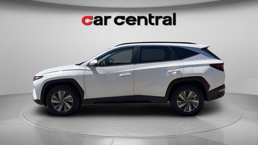 Quartz White 2022 Hyundai TUCSON Hybrid Blue