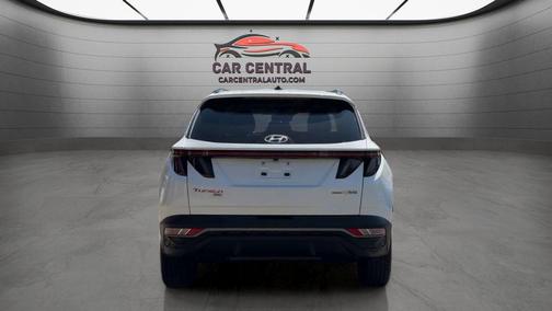 Quartz White 2022 Hyundai TUCSON Hybrid Blue