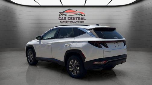 Quartz White 2022 Hyundai TUCSON Hybrid Blue
