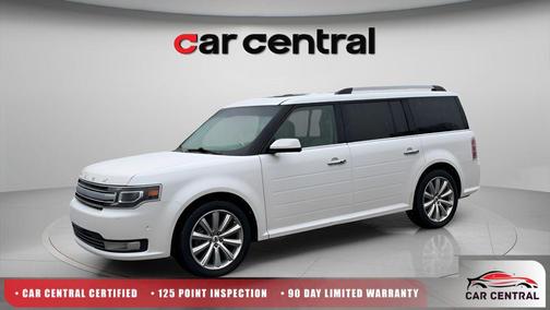 White Platinum 2018 Ford Flex Limited