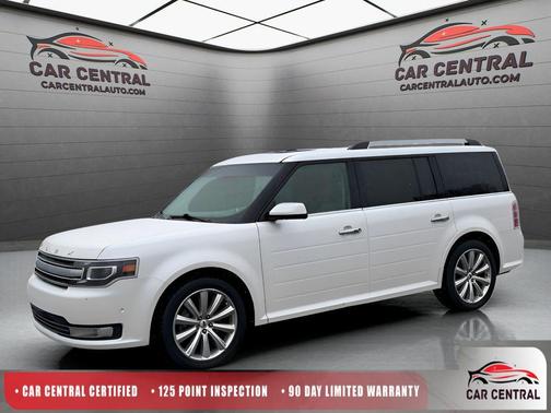 White Platinum 2018 Ford Flex Limited