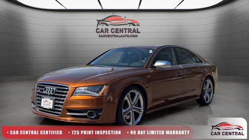 Orange 2014 Audi S8 4.0T