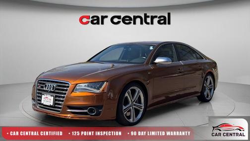 Orange 2014 Audi S8 4.0T