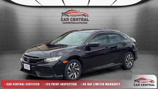 Black 2017 Honda Civic LX
