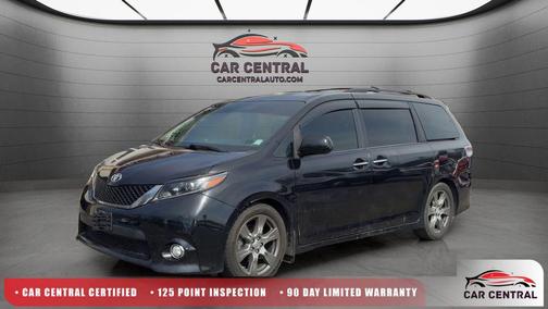 Midnight Black Metallic 2017 Toyota Sienna SE Premium