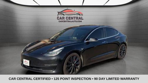 Solid Black 2020 Tesla Model 3 Performance