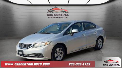 Alabaster Silver Metallic 2013 Honda Civic LX