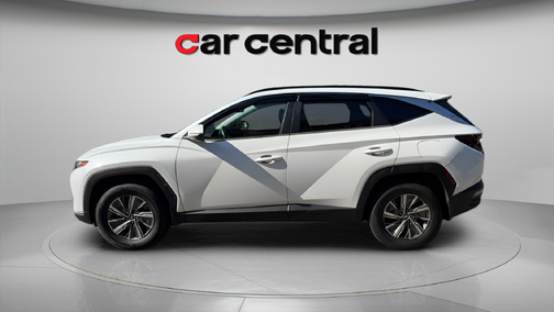 Quartz White 2022 Hyundai TUCSON Hybrid Blue