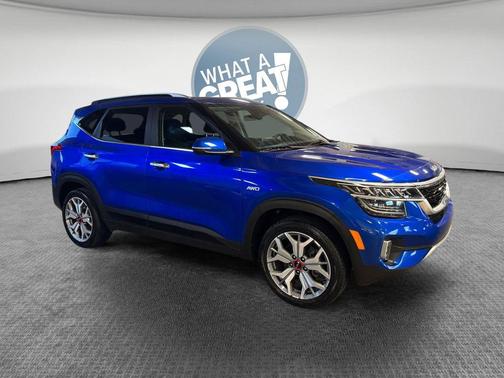 Neptune Blue 2023 Kia Seltos SX Turbo