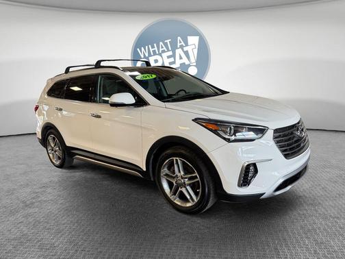 Monaco White 2017 Hyundai SANTA FE Limited Ultimate