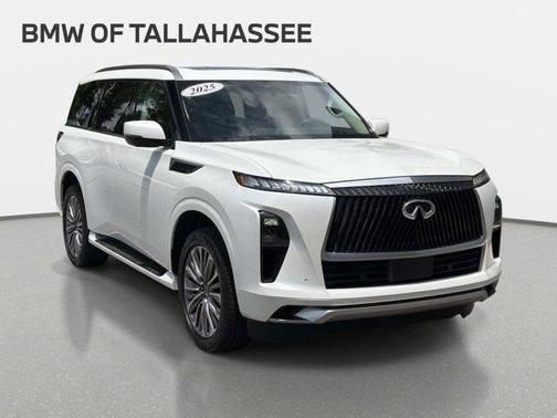 Radiant White 2025 INFINITI QX80 SENSORY