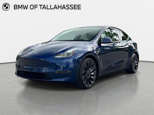 Deep Blue Metallic 2024 Tesla Model Y Performance