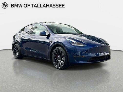 Deep Blue Metallic 2024 Tesla Model Y Performance