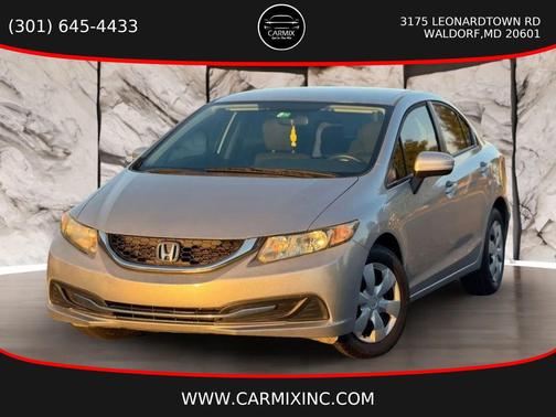 Alabaster Silver Metallic 2014 Honda Civic LX