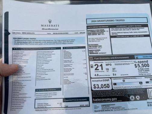 2024 Maserati GranTurismo Trofeo