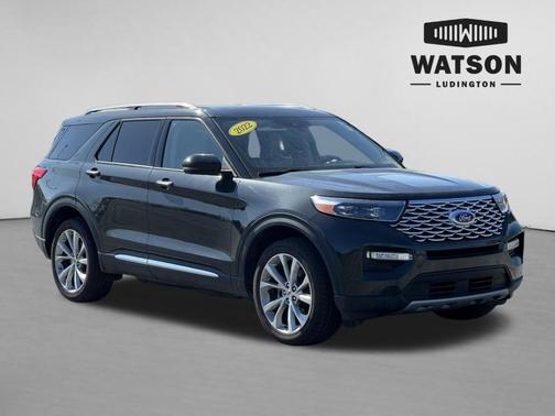 Forged Green Metallic 2022 Ford Explorer Platinum