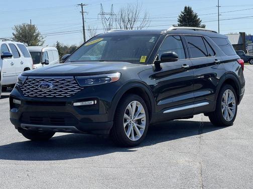 Forged Green Metallic 2022 Ford Explorer Platinum