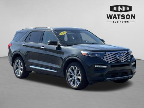 Forged Green Metallic 2022 Ford Explorer Platinum