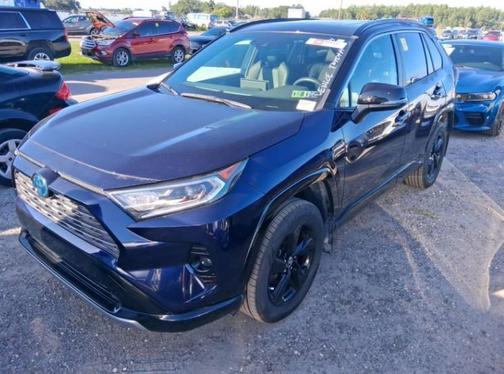 Blue 2020 Toyota RAV4 Hybrid XSE
