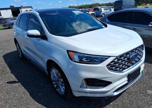 White 2020 Ford Edge Titanium
