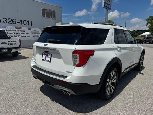 Star White Metallic Tri-Coat 2020 Ford Explorer Platinum
