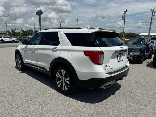 Star White Metallic Tri-Coat 2020 Ford Explorer Platinum