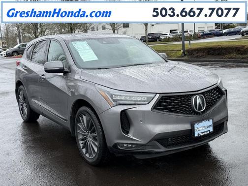 Liquid Carbon Metallic 2022 Acura RDX A-Spec Advance Package SUV