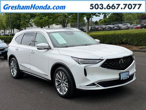 Platinum White Pearl 2024 Acura MDX Advance