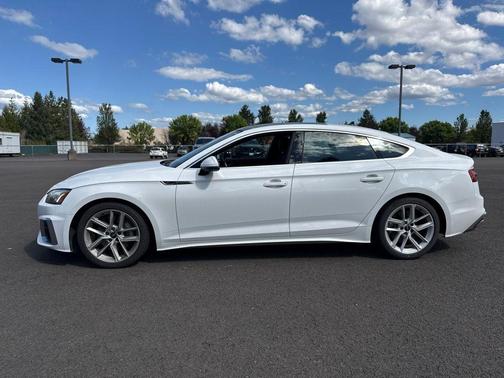 Arkona White 2024 Audi A5 Sportback 45 S line quattro Premium