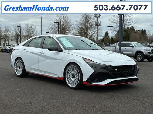 Ceramic White 2023 Hyundai ELANTRA N Base Sedan