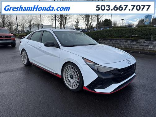 Ceramic White 2023 Hyundai ELANTRA N Base Sedan