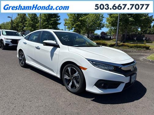 White Orchid Pearl 2016 Honda Civic Touring