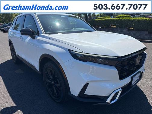 Platinum White Pearl 2026 Honda CR-V Hybrid Sport Touring