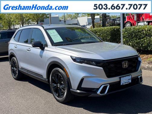 Solar Silver Metallic 2026 Honda CR-V Hybrid Sport Touring