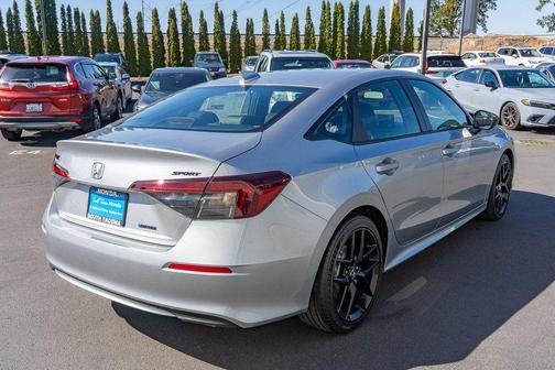 Solar Silver Metallic 2026 Honda Civic Hybrid Sport