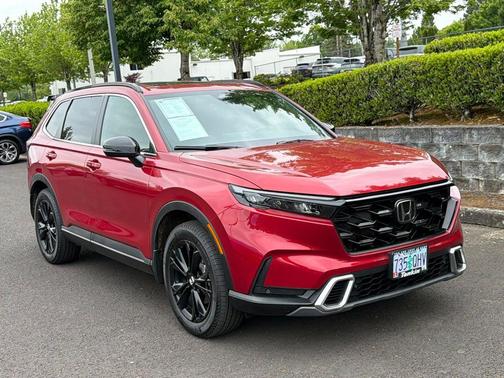 Radiant Red Metallic 2025 Honda CR-V Hybrid Sport Touring