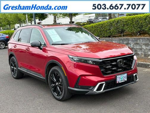 Radiant Red Metallic 2025 Honda CR-V Hybrid Sport Touring