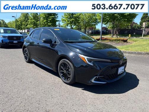 Midnight Black Metallic 2024 Toyota Corolla Hatchback XSE