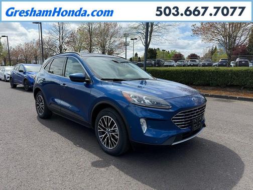 Atlas Blue Metallic 2022 Ford Escape PHEV Titanium